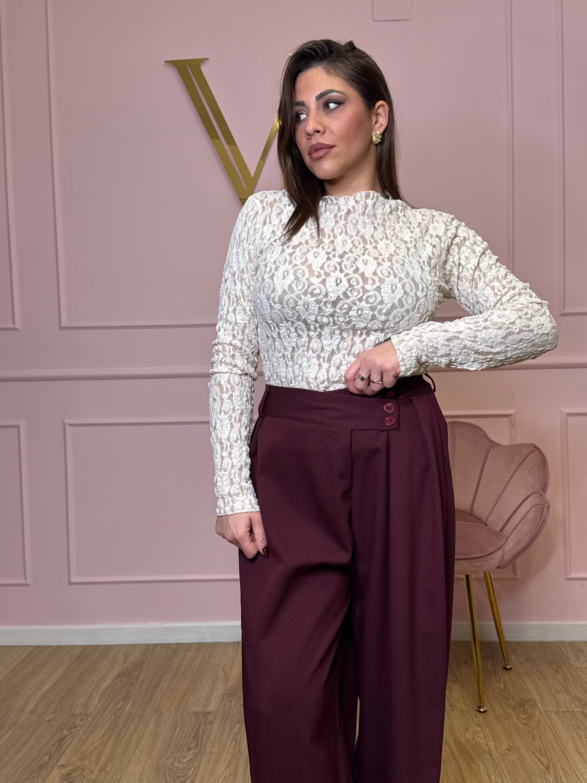 Maglia in pizzo lucy