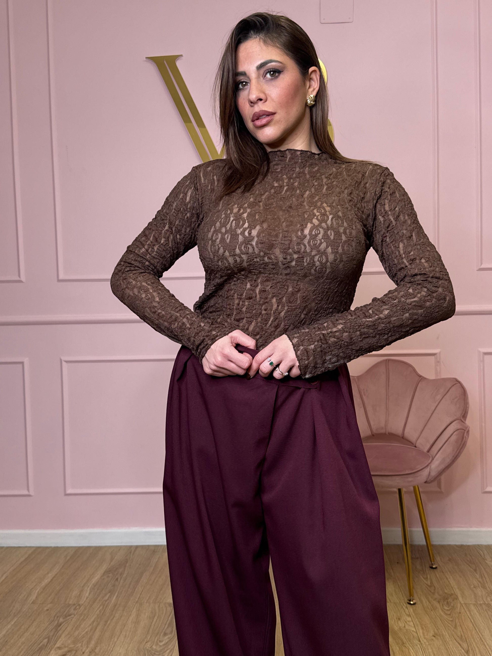 Maglia in pizzo lucy