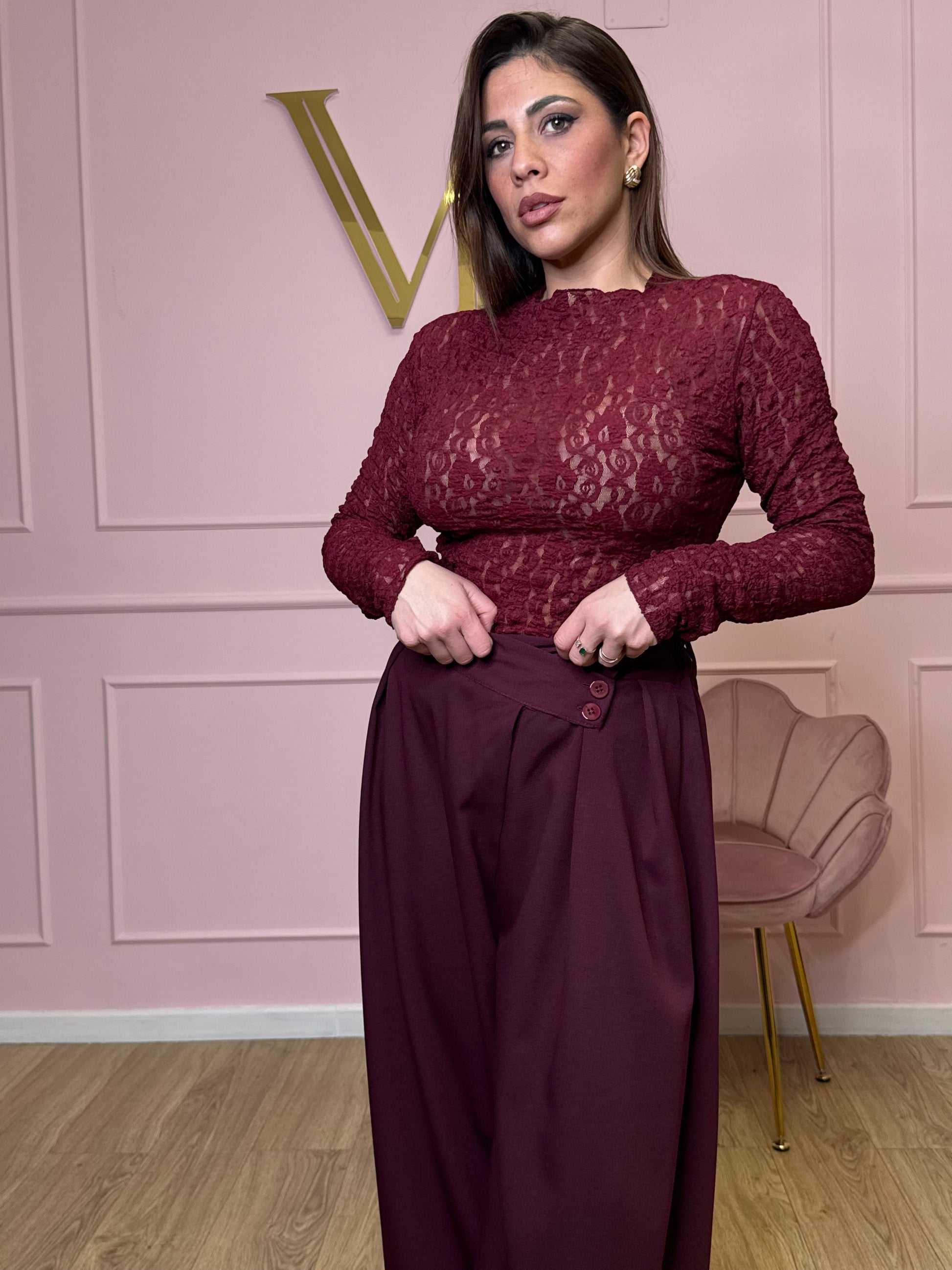 Maglia in pizzo lucy