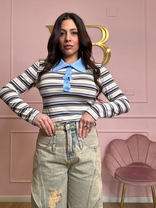 Polo a righe
