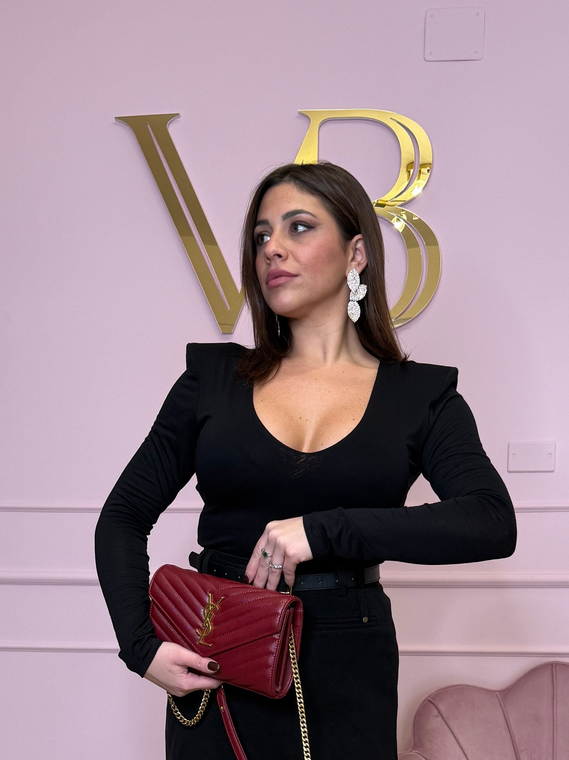 Body con scollo e spalline