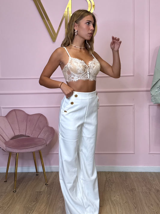 Pantalone white gold