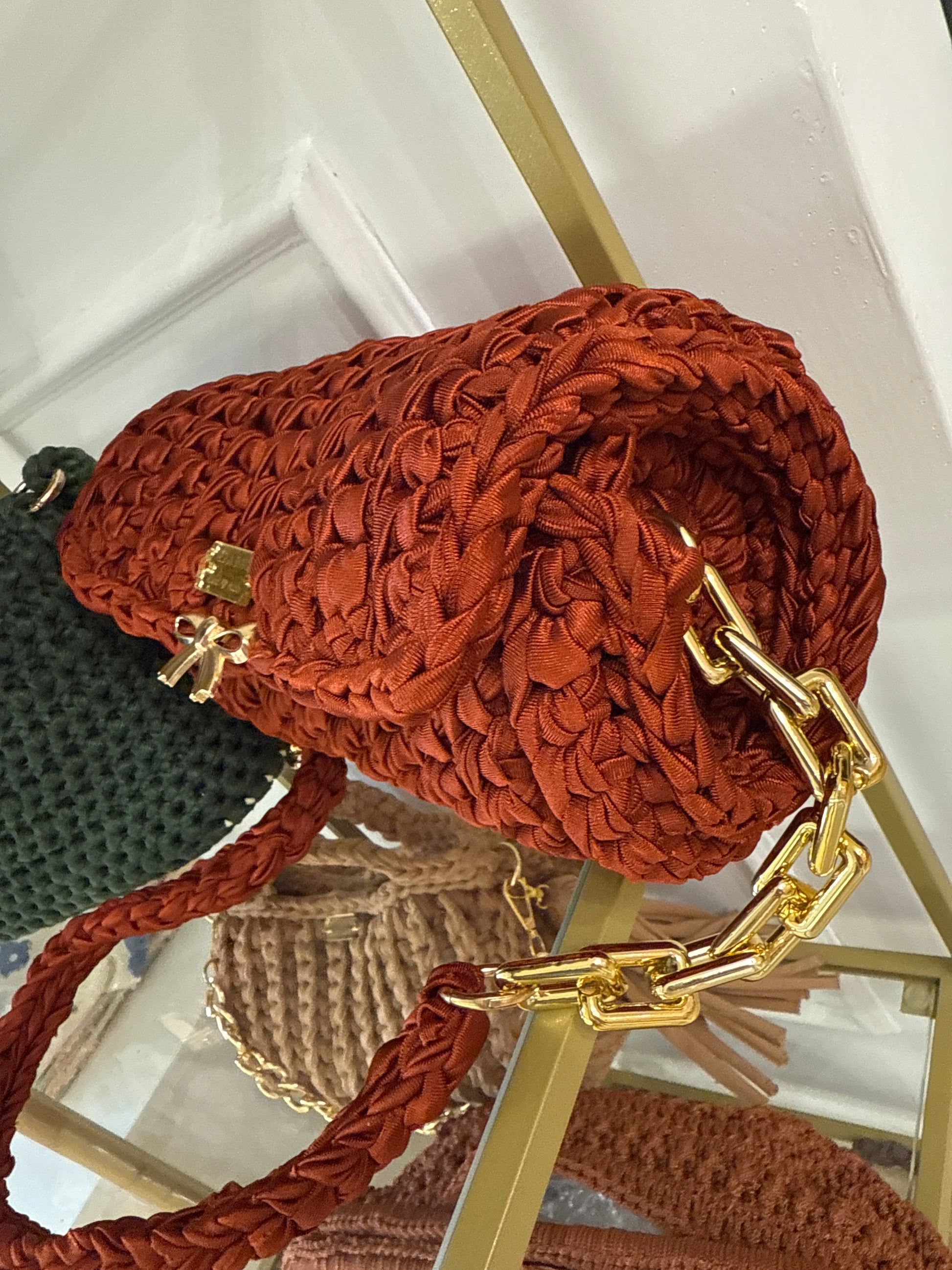 Borsa cilindro ruggine