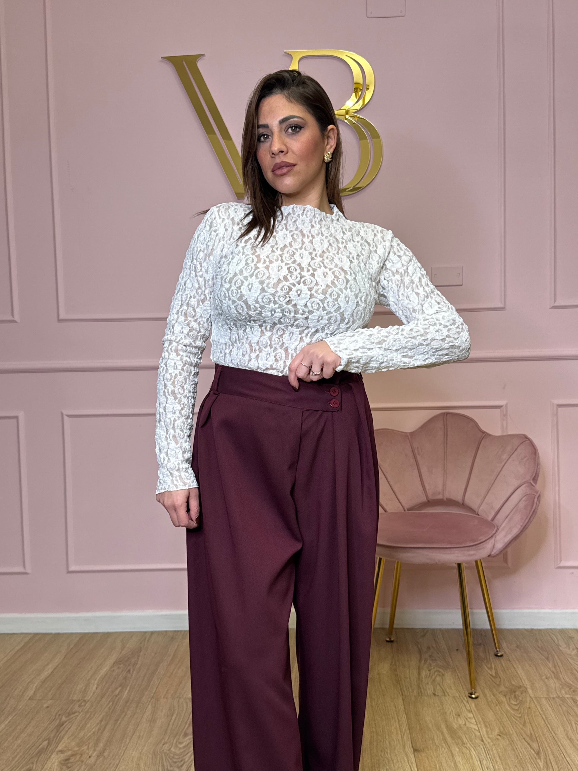 Maglia in pizzo lucy